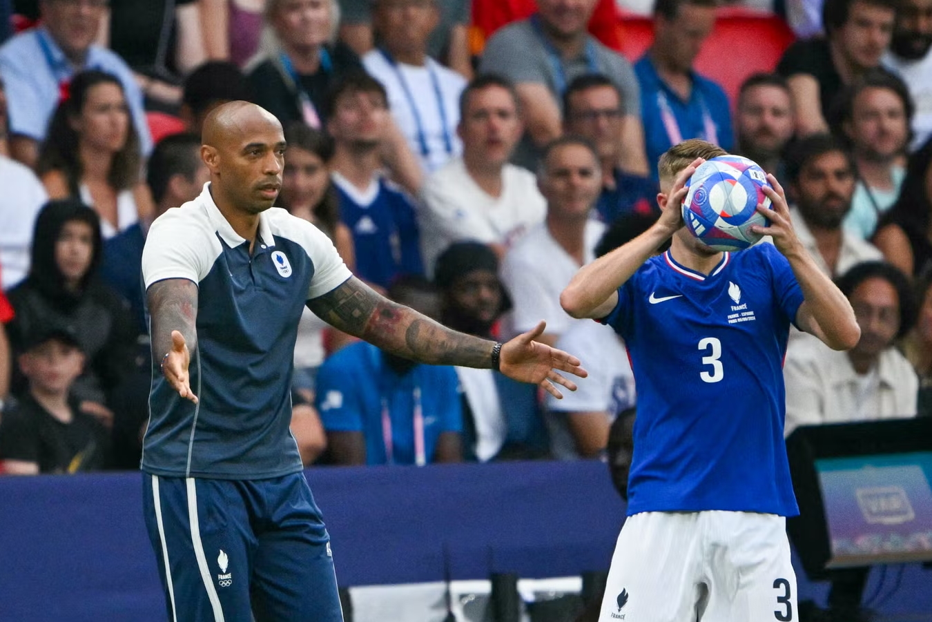 Thierry Henry 2024-cü ildə Parisdə keçirilən Olimpiadada